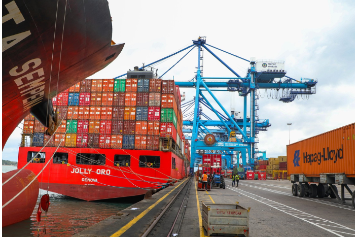 Cargo at the Port of Mombasa