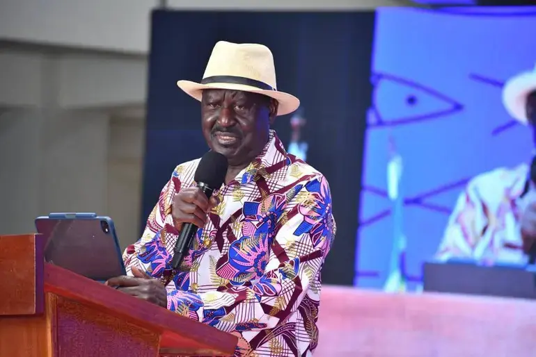 A file image of the late Raila Odinga