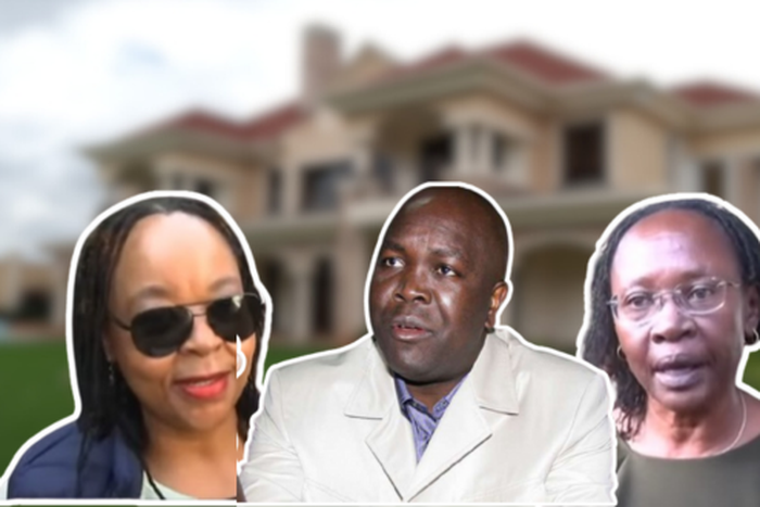 A collage of Jacob Juma and his widows Miriam Wairimu and Lydia Tabuke