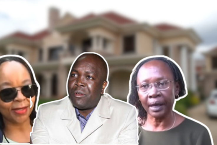 A collage of Jacob Juma and his widows Miriam Wairimu and Lydia Tabuke