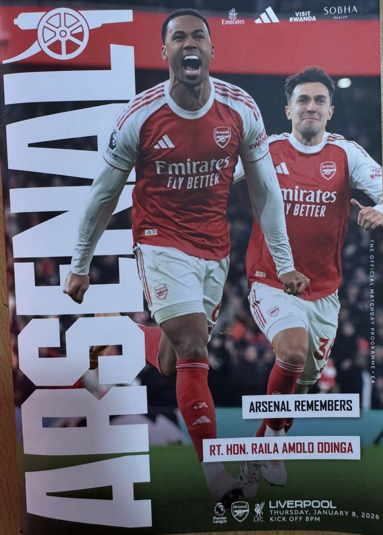 'Arsenal remembers Raila Odinga'