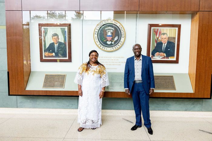 Former Deputy President Rigathi Gachagua and his wife Dorcas in the U.S.