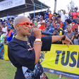 Kenyan music star Femi One performing at the 2026 National Sevens Circuit
