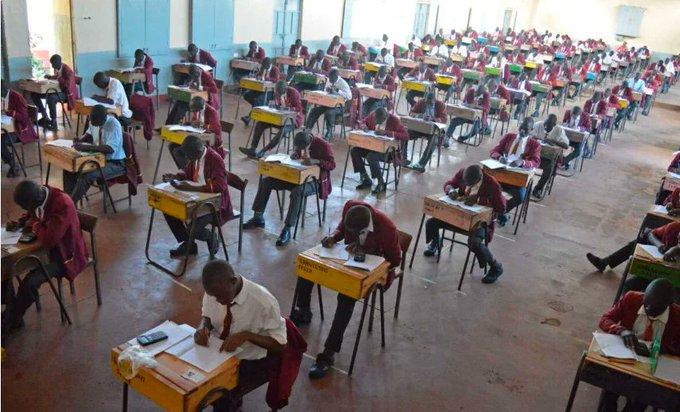 An image of students in an exam room