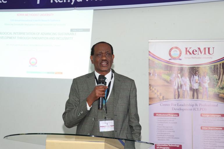 The Vice Chancellor, John Kobia Ataya.(Image:KeMU)