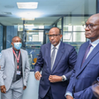 Health CS Aden Duale with Director General of Health Patrick Amoth