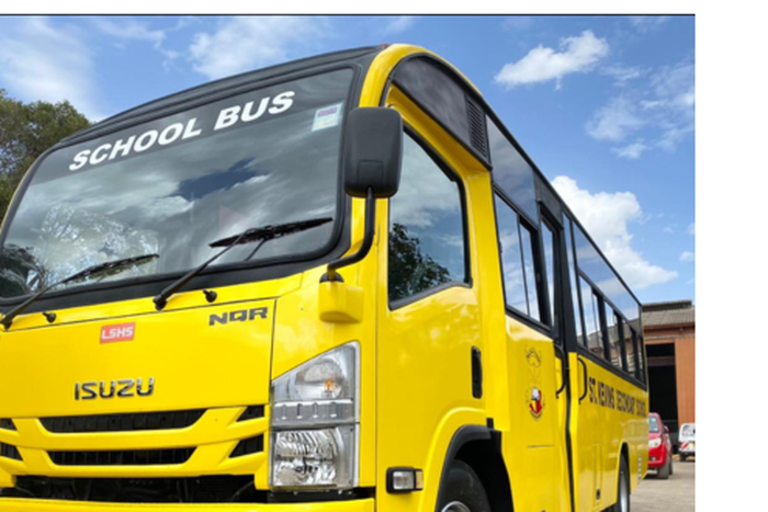 A school bus in Kenya