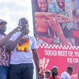 Nairobi Senator Edwin Sifuna addresses a crowd in Kitengela during the 'Linda Mwananchi' tour on Sunday February 15, 2026