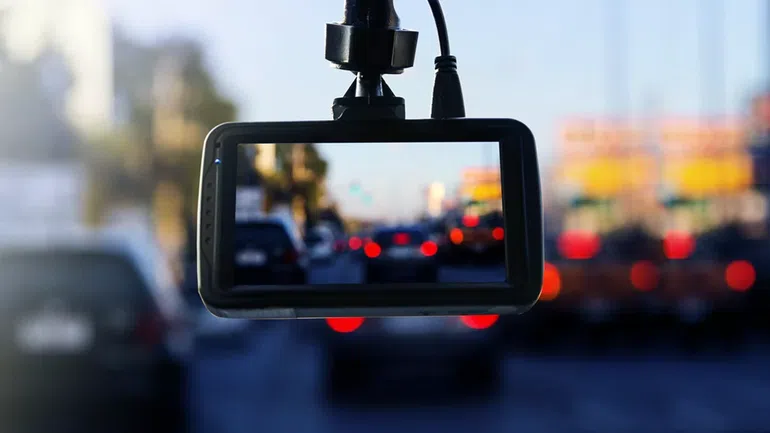 A dash camera