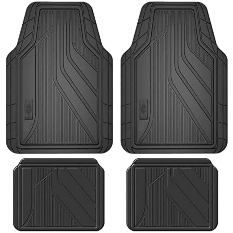 All-weather rubber floor mats