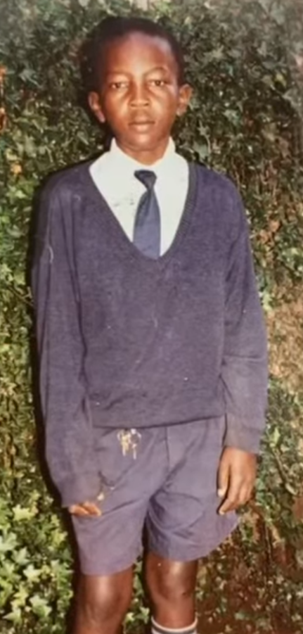 A childhood image of Victor Nago Maina (Credit: Daring Abroad - Chams Media)