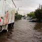 A flooded road in Nairobi, Kenya after heavy rains