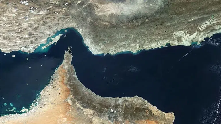 The Strait of Hormuz (Satellite image)