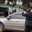 A man seen firing a gun in the air during the launch of Rigathi Gachagua's DCP party