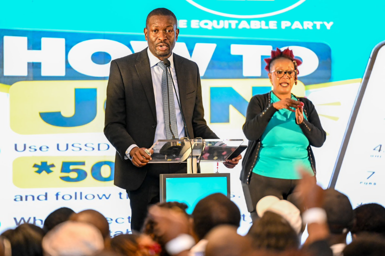Nairobi Senator Edwin Sifuna when he was unveiled as TEP Party Leader