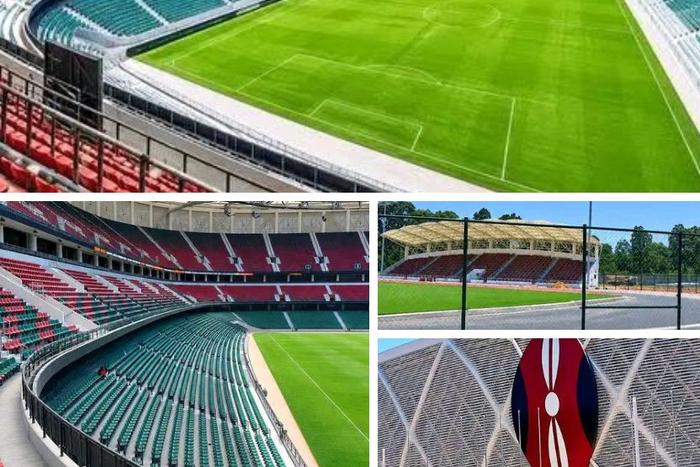 Talanta Stadium in Nairobi, which is nearing completion ahead of the 2027 Africa Cup of Nations (AFCON).