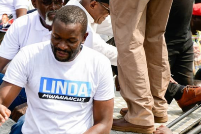Nairobi Senator Edwin Sifuna during a Linda Mwananchi rally