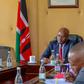 Interior PS Raymond Omollo at the Ministerial Stakeholder Forum between the Ministry of Interior and National Administration and Kenya Private Sector Alliance (KEPSA). Photo/MINA