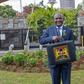 National Treasury Cabinet Secretary John Mbadi lifts the budget briefcase at the National Treasury ahead of the Budget 2026/27 statement in Parliament.