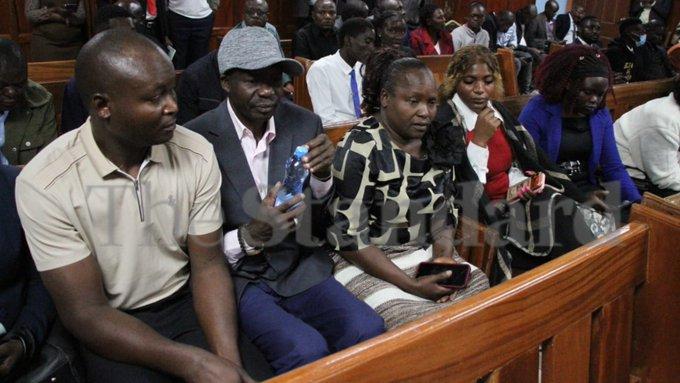Sharon Atieno's family during an hearing on September 16.Image(Standard Digital)