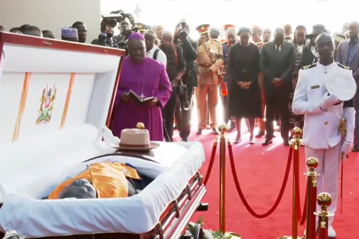 Public Viewing of Raila Odinga's body at Kasarani Stadium