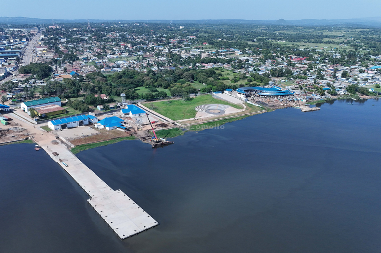 Phase II of the Homa Bay Pier redevelopment, featuring the construction of a modern ferry ramp