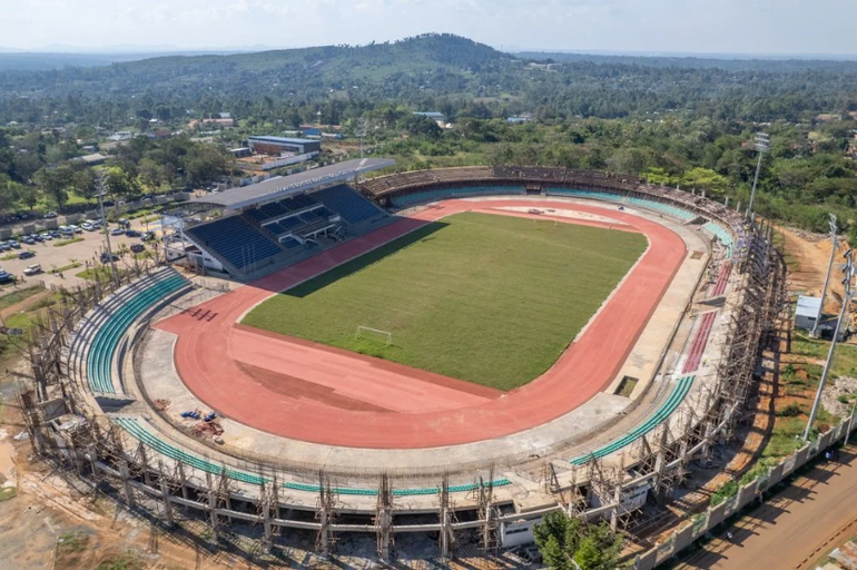 The ongoing Jaramogi Oginga Odinga Stadium in Siaya