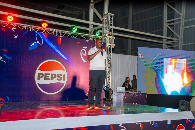 Martin Kariuki, SBC Kenya’s Business Development Director, speaks during the Fizzmas launch