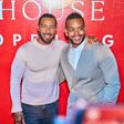 Omari Hardwick and John Burns at the grand opening of HQ House Kenya