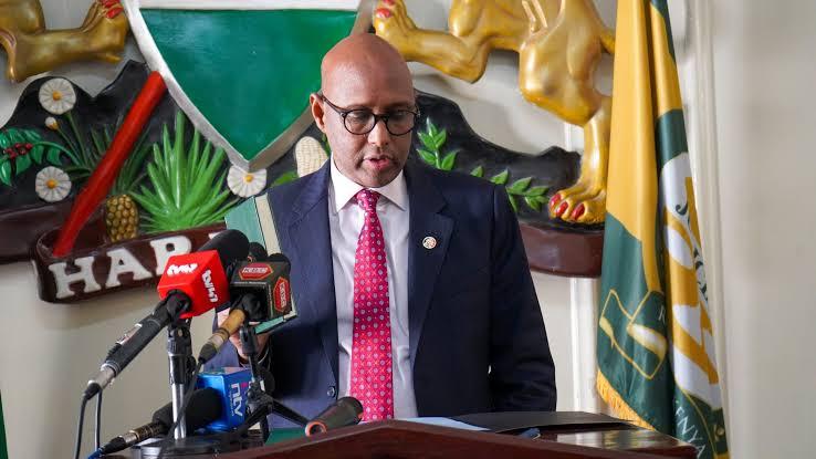 Adan Mohamed, the Commissioner General of the Kenya Revenue Authority during his swearing into office ceremony (Image: Files)