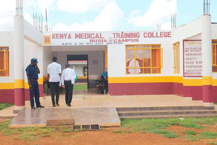 A file image of medical students strolling around in a KMTC campus in Kenya (Image: Files)