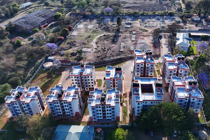 Affordable housing units in Machakos township. (Image: PCS)