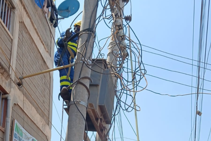 A Kenya Power technician (Image: Kenya Power)