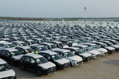 Imported vehicles at the Port of Mombasa
