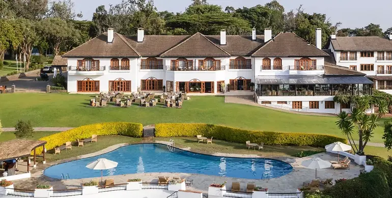 The Fairmont Mount Kenya Safari Club is a historic 100-acre estate tucked into the foothills of Mount Kenya, famous for its equator-bisecting golf course and its Mountain Bongo wildlife sanctuary (Image: Files)