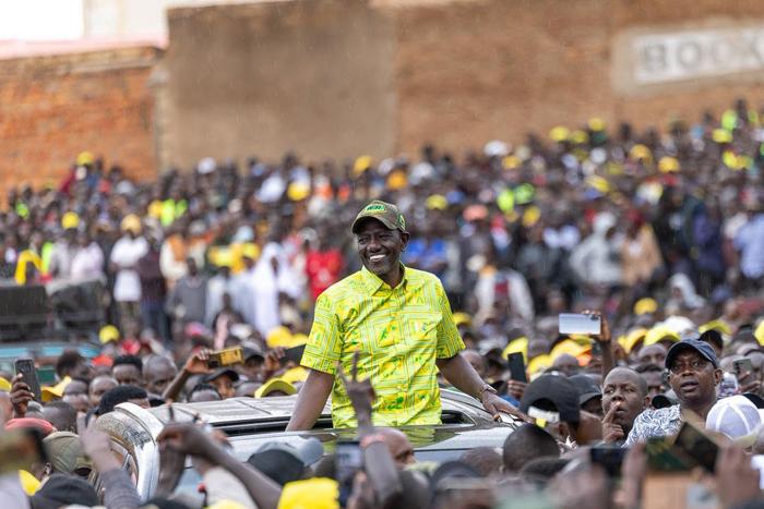 President William Ruto during a recent development tour