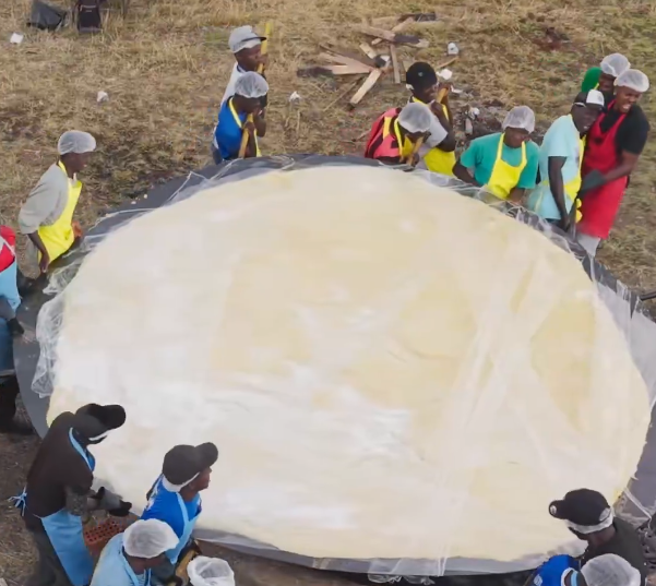 Content creator Raymond Kahuma attempted to make the World's Largest Chapati in Kenya, costing Sh1.1 million