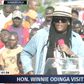 Winnie Odinga’s bold declarations after storming Kamkunji grounds with Raila Jnr