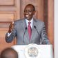 President William Ruto speaking at State House