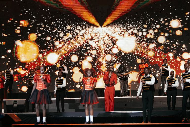 Nyashinski performs during The Showman Residency