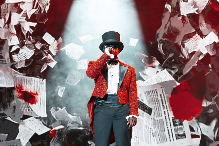 Nyashinski on stage during The Showman Residency