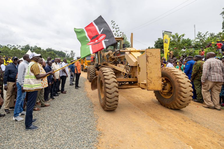President William Ruto during his Gusii region development tour