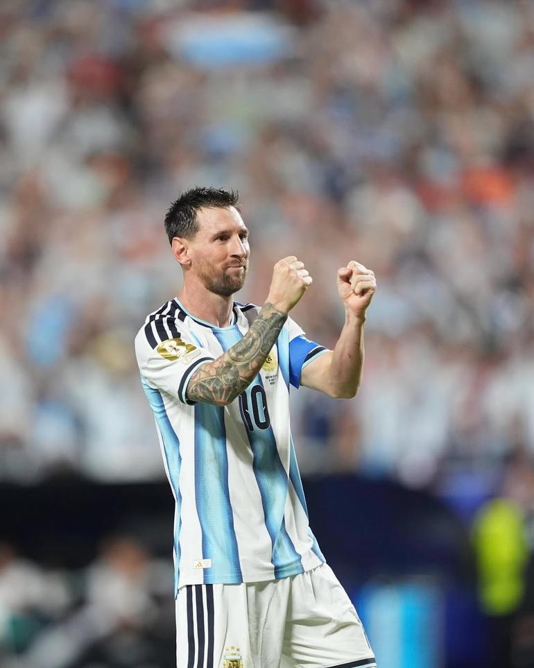 Argentine striker Lionel Messi