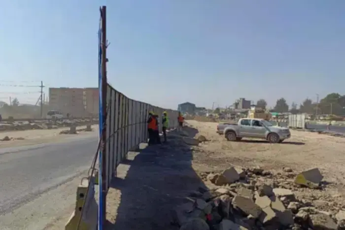 A section of Mombasa Road under construction. (Image: KeNHA)