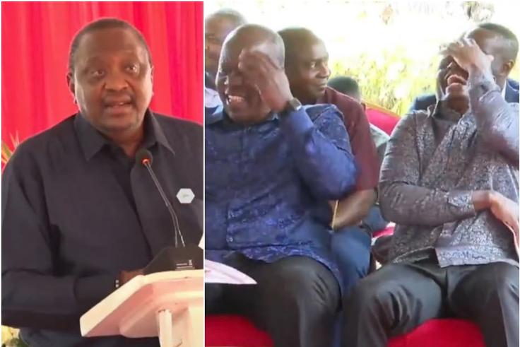 Uhuru Kenyatta sparks laughter with ‘sponyo’ joke in apparent swipe at President Ruto