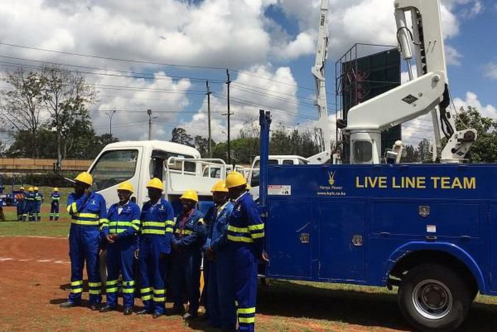 Members of Kenya Power Live Line team