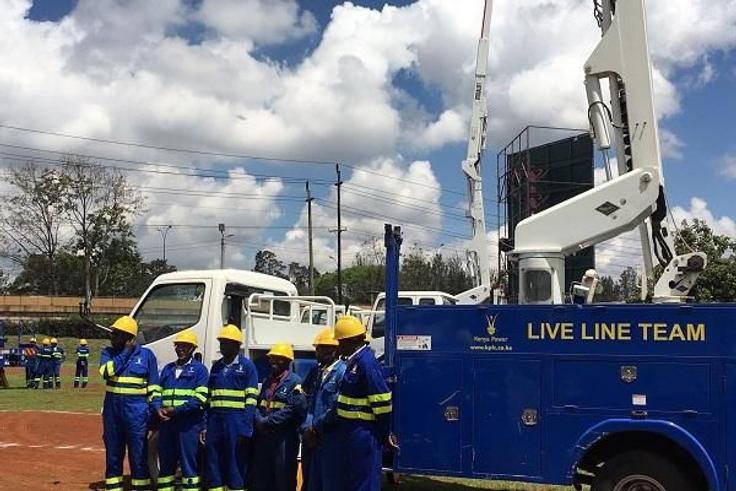 Members of Kenya Power Live Line team