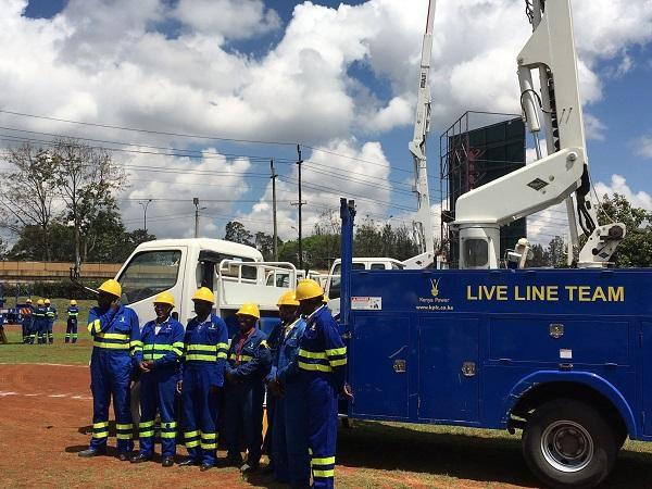 Members of Kenya Power Live Line team