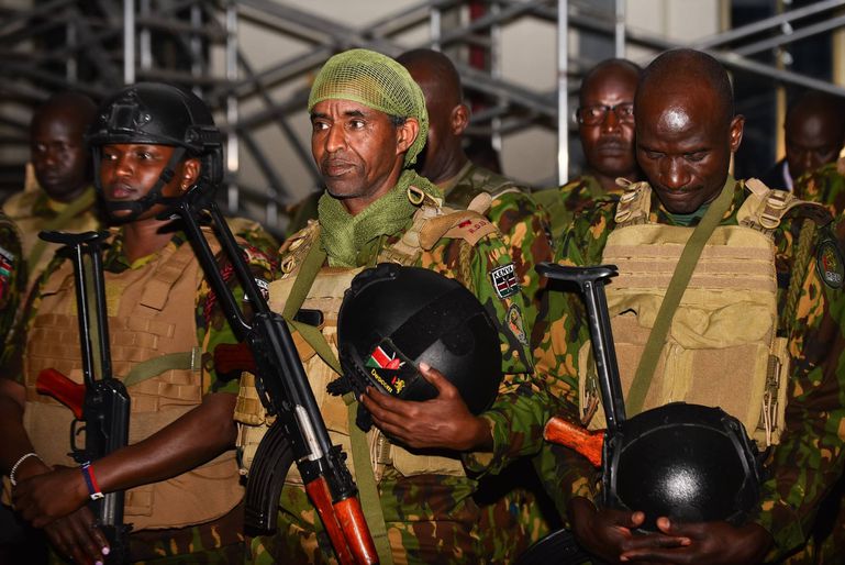 Kenyan police officers arrive in Nairobi from the Multinational Security Support Mission in Haiti