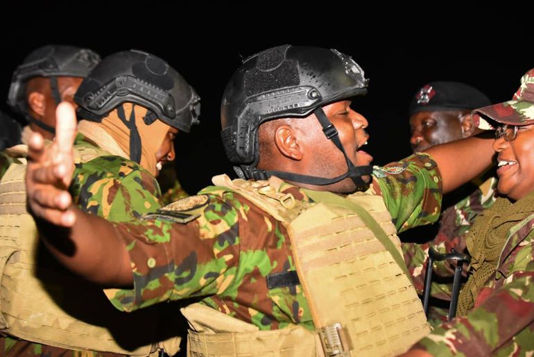 Kenyan police officers arrive in Nairobi from the Multinational Security Support Mission in Haiti
